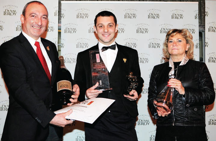 Maxime Brunet désigné Meilleur Jeune Sommelier de France Trophée Duval-Leroy