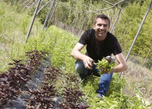 Un jardinier en cuisine