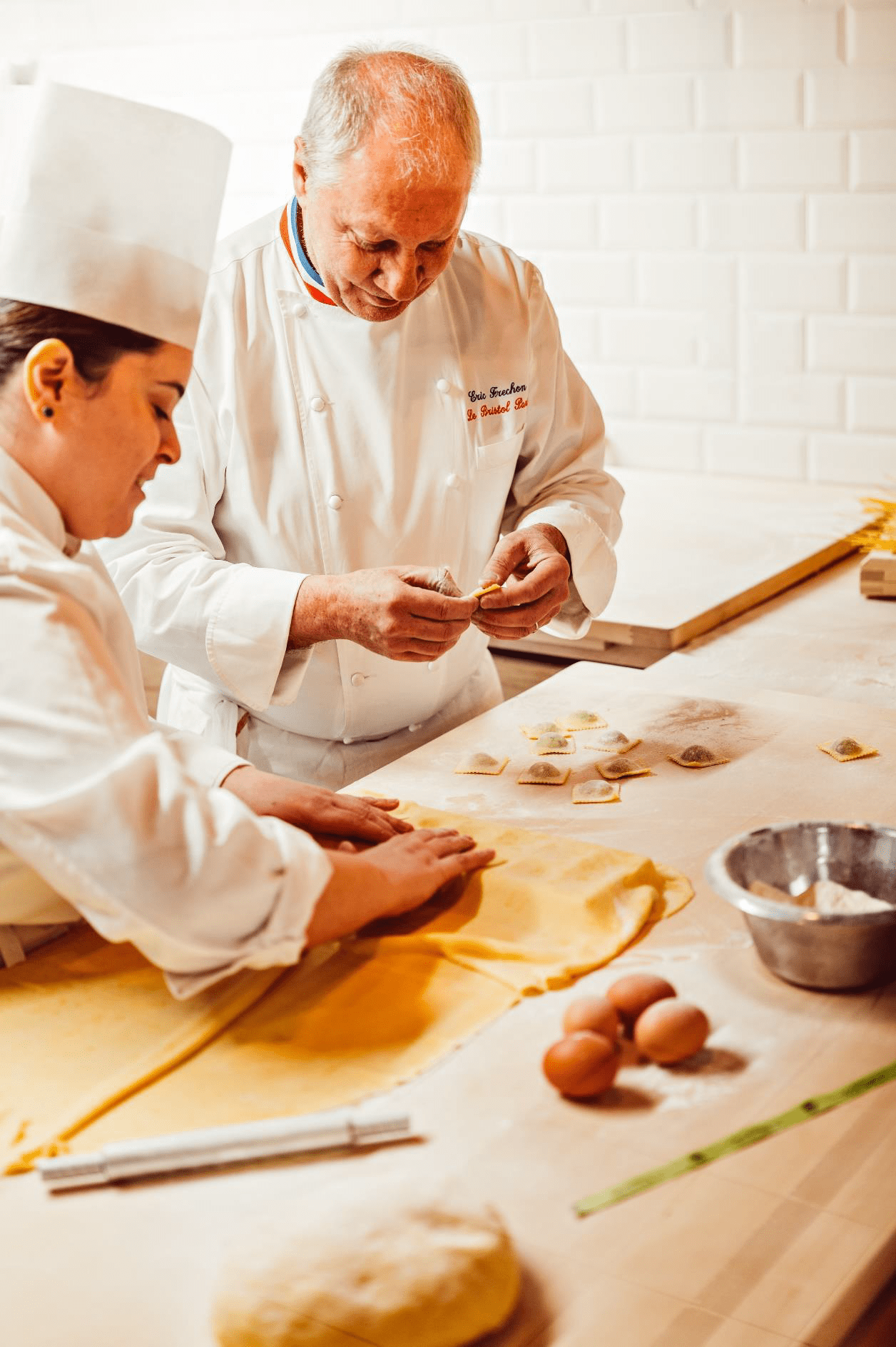 Un nouvel atelier de pâtes fraîches par Eric Frechon au Bristol Paris