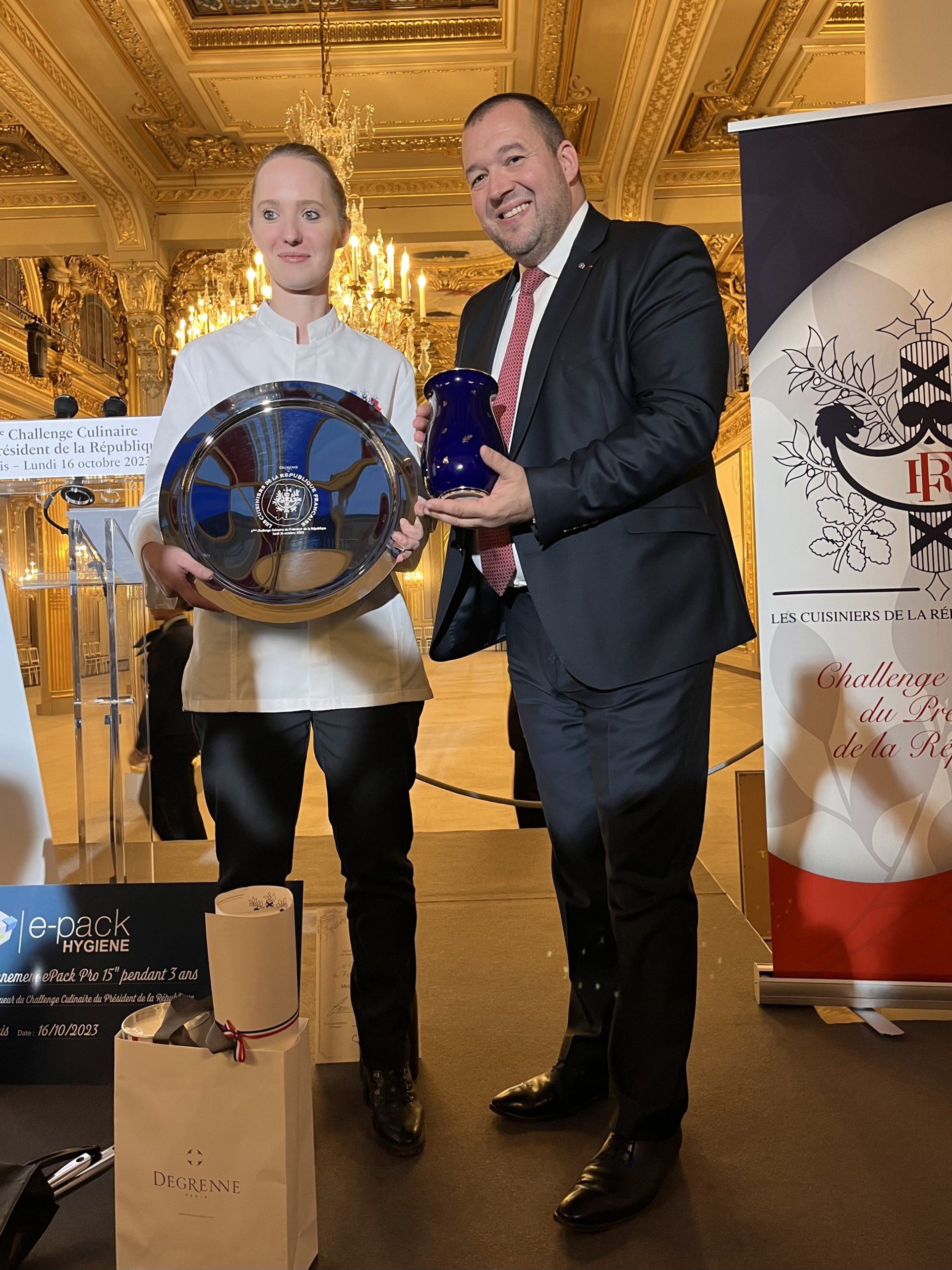 Camille Brouillard, lauréate du 6e Challenge Culinaire du Président de la République