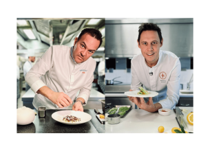 Emmanuel Renaut et Sébastien Vauxion, présidents du jury du 12e concours Création et Saveurs