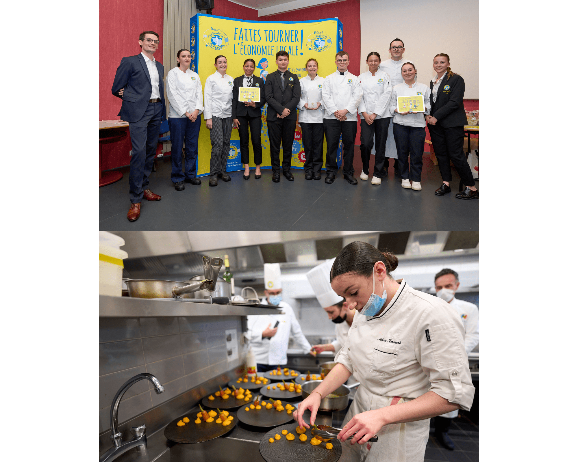 Le lycée hôtelier Notre-Dame de Saint-Méen-le-Grand lauréat des Jeunes Talents de la Restauration 2022