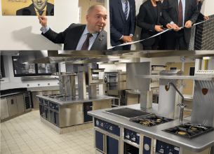 Inauguration de la cuisine Guillaume Gomez à l’École de Paris des métiers de la table
