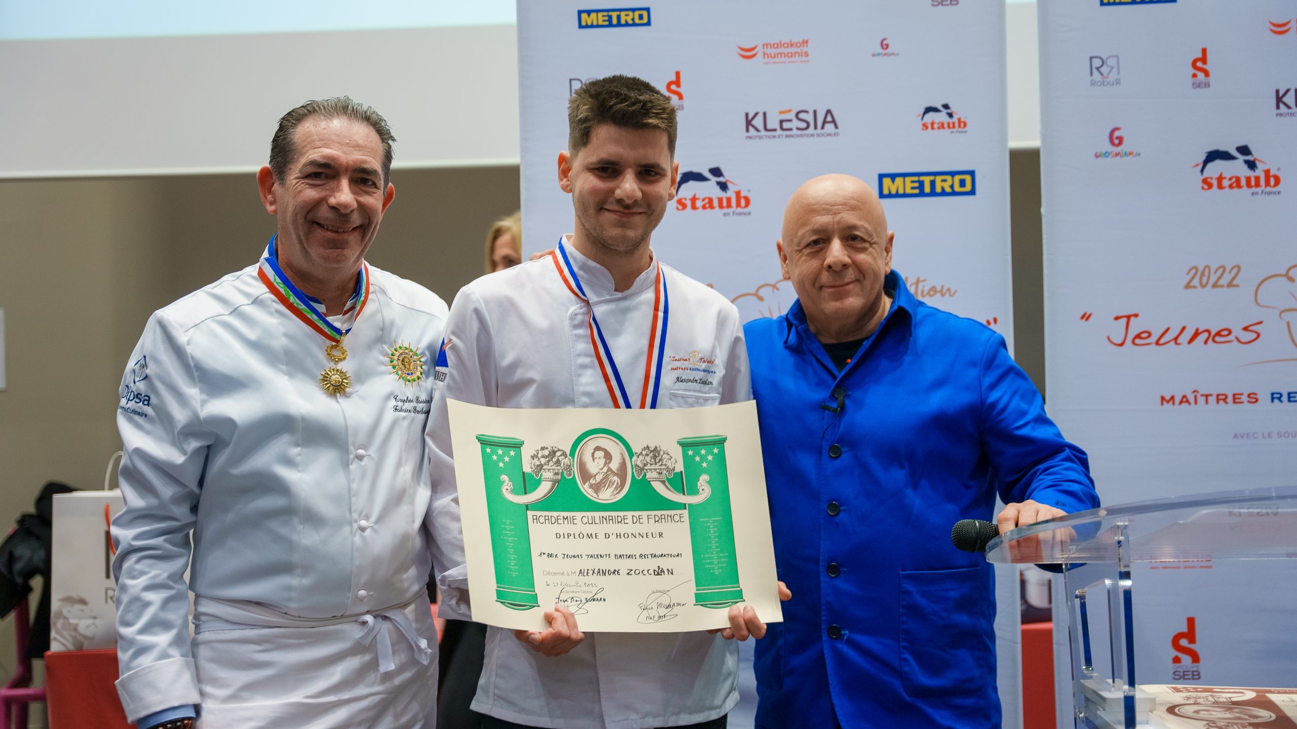 Alexandre Zoccolan remporte le concours Jeunes Talents Maîtres Restaurateurs UMIH