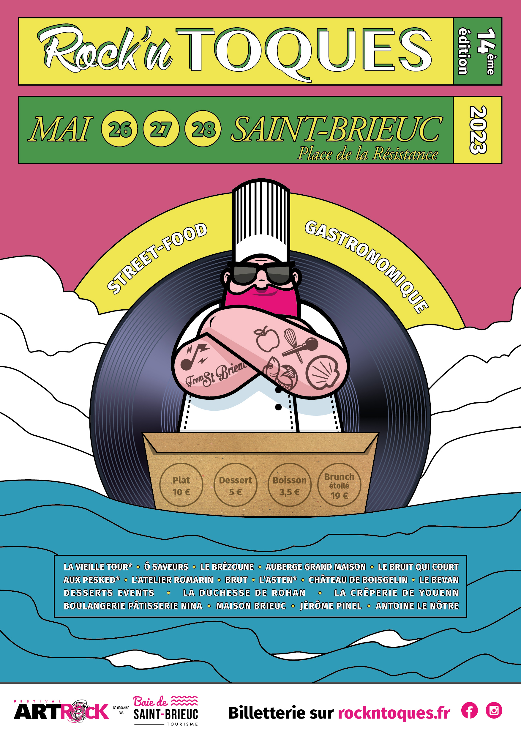 Rock’n Toques de retour à Saint-Brieuc du 26 au 28 mai