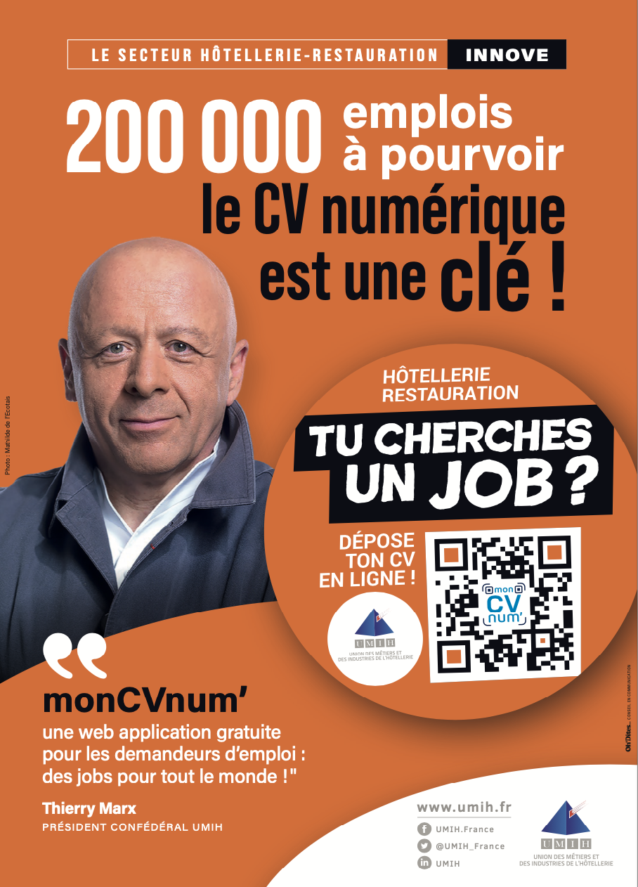 monCVnum’, nouvelle solution digitale lancée par l’Umih