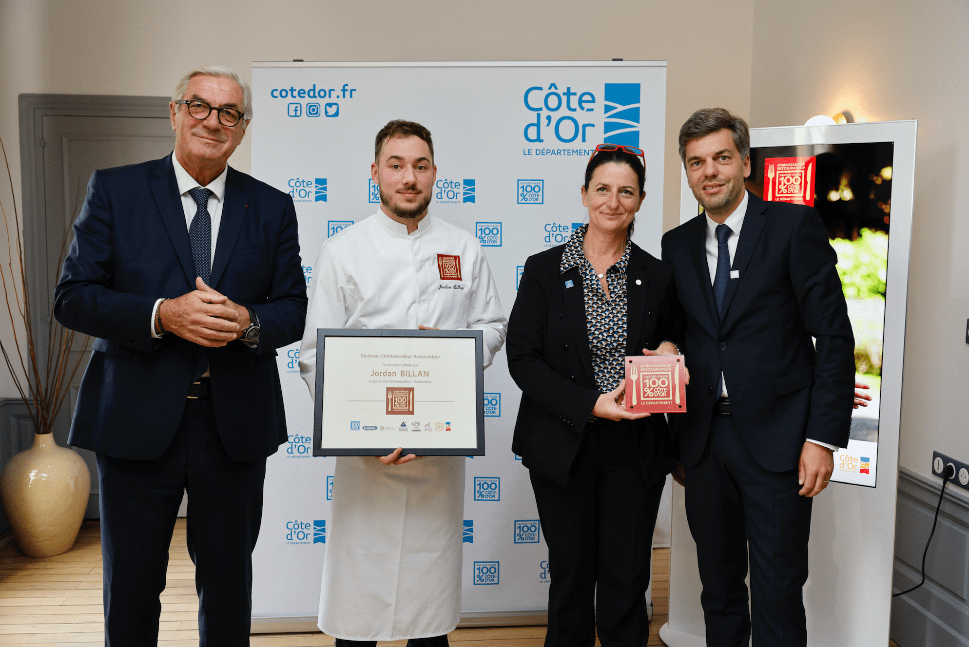 Jordan Billan nouvel ambassadeur de la marque « Savoir-faire 100% Côte-d’Or »