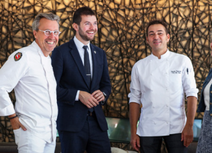 Laurent et Martine Petit transmettent Le Clos des Sens à Thomas Lorival et Franck Derouet