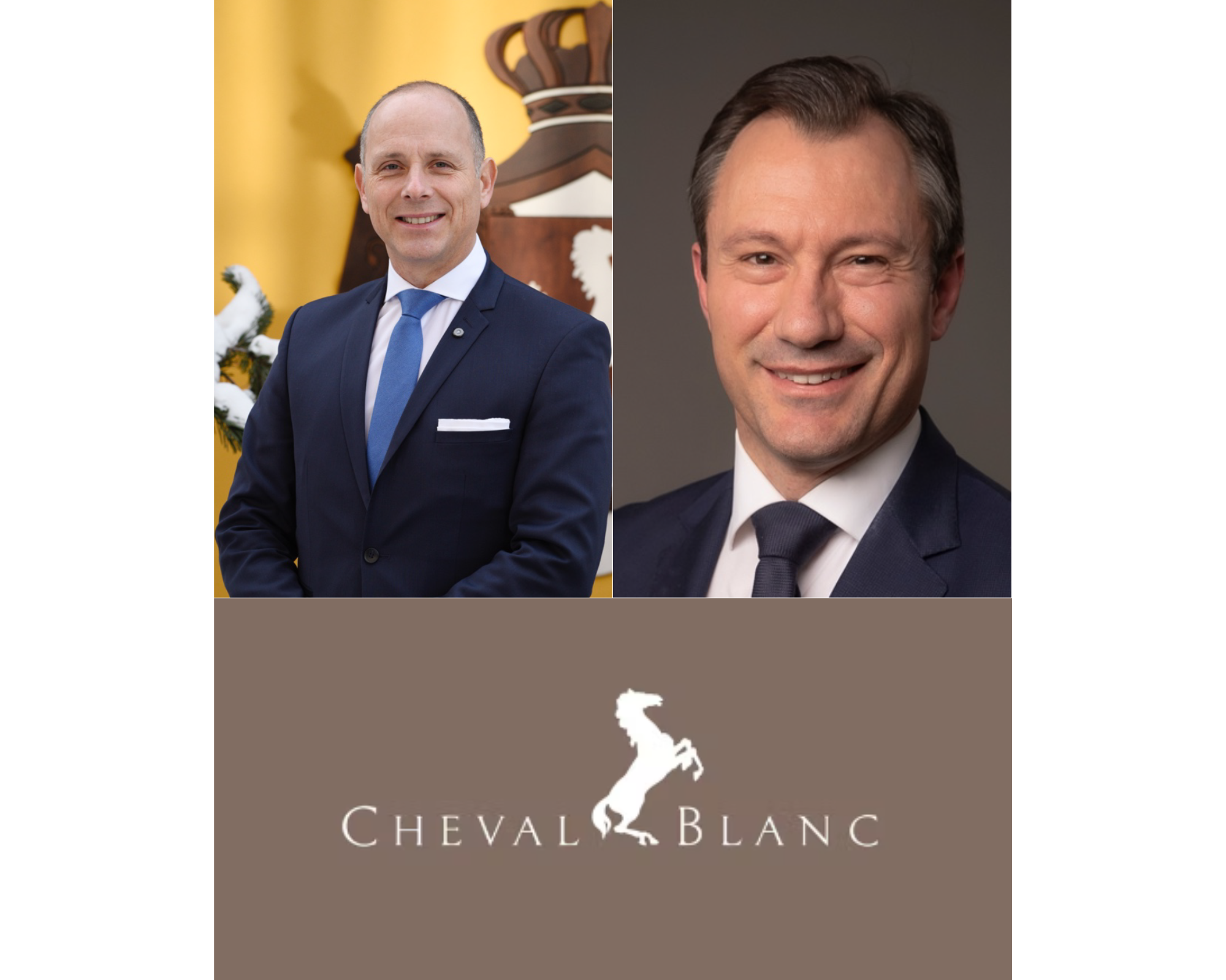 Cheval Blanc : Wilfried Morandini et Francisco Garcia, nouveaux DG à Paris et Courchevel