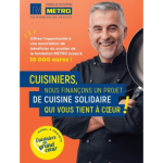 « Cuisiniers au grand cœur », 2e appel à projets externe du Fonds de dotation Metro