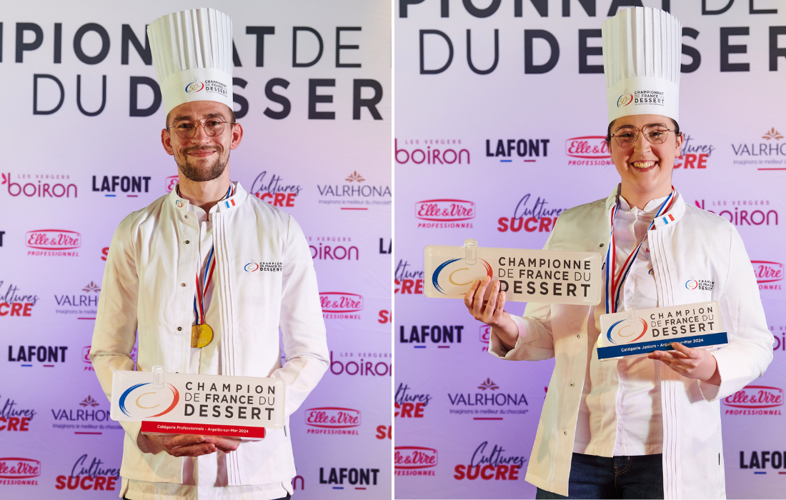 Marion Wickaert et Alexandre Legras remportent le 50e Championnat de France du Dessert