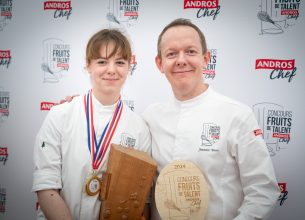 Jeanne Boisselier lauréate du 4e concours Fruits de Talent Andros Chef