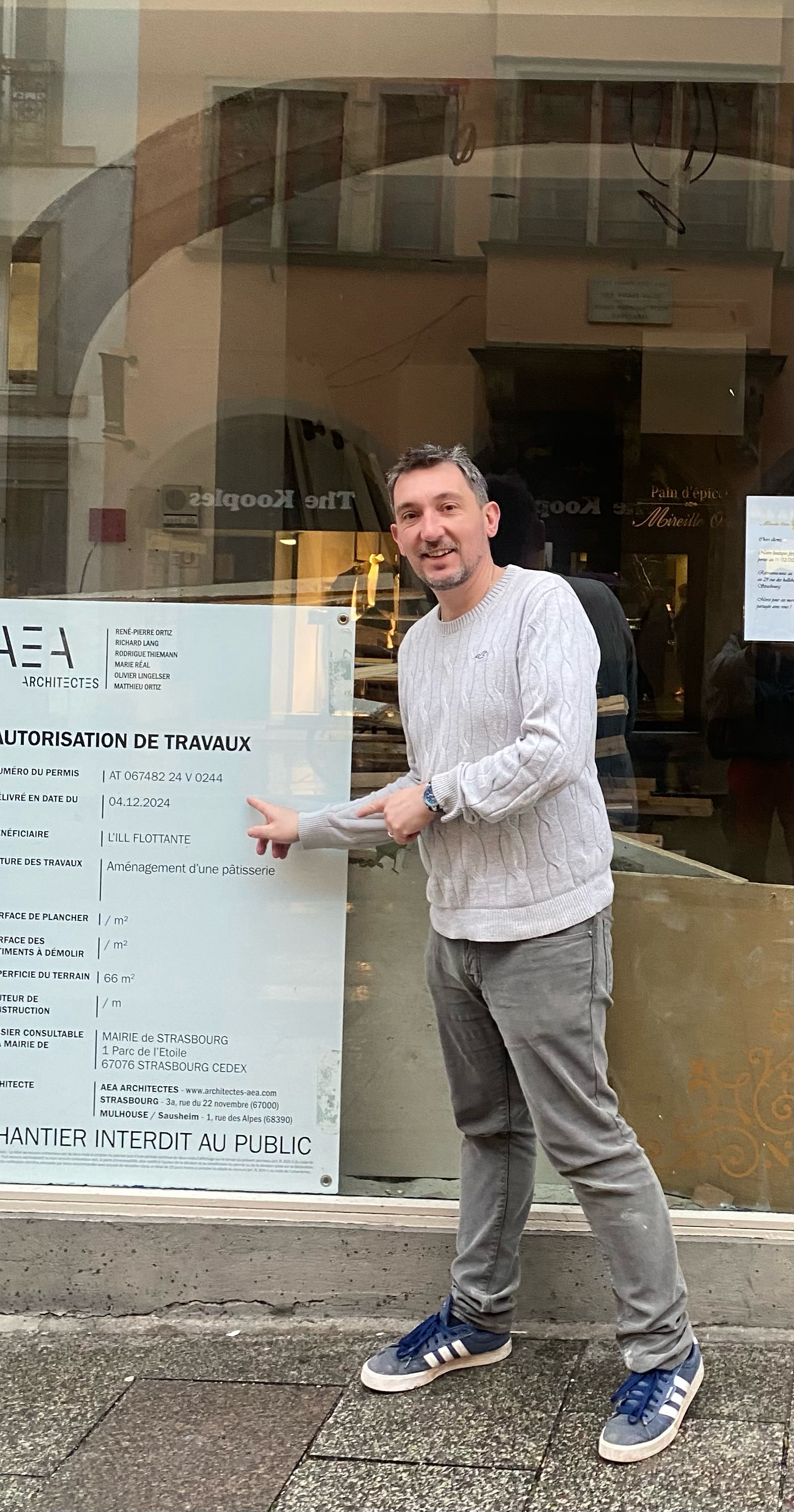 Un comptoir à pâtisserie pour Nicolas Multon
