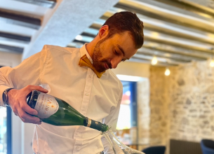 Théotime Dordain, nouveau chef sommelier au Mas Les Eydins