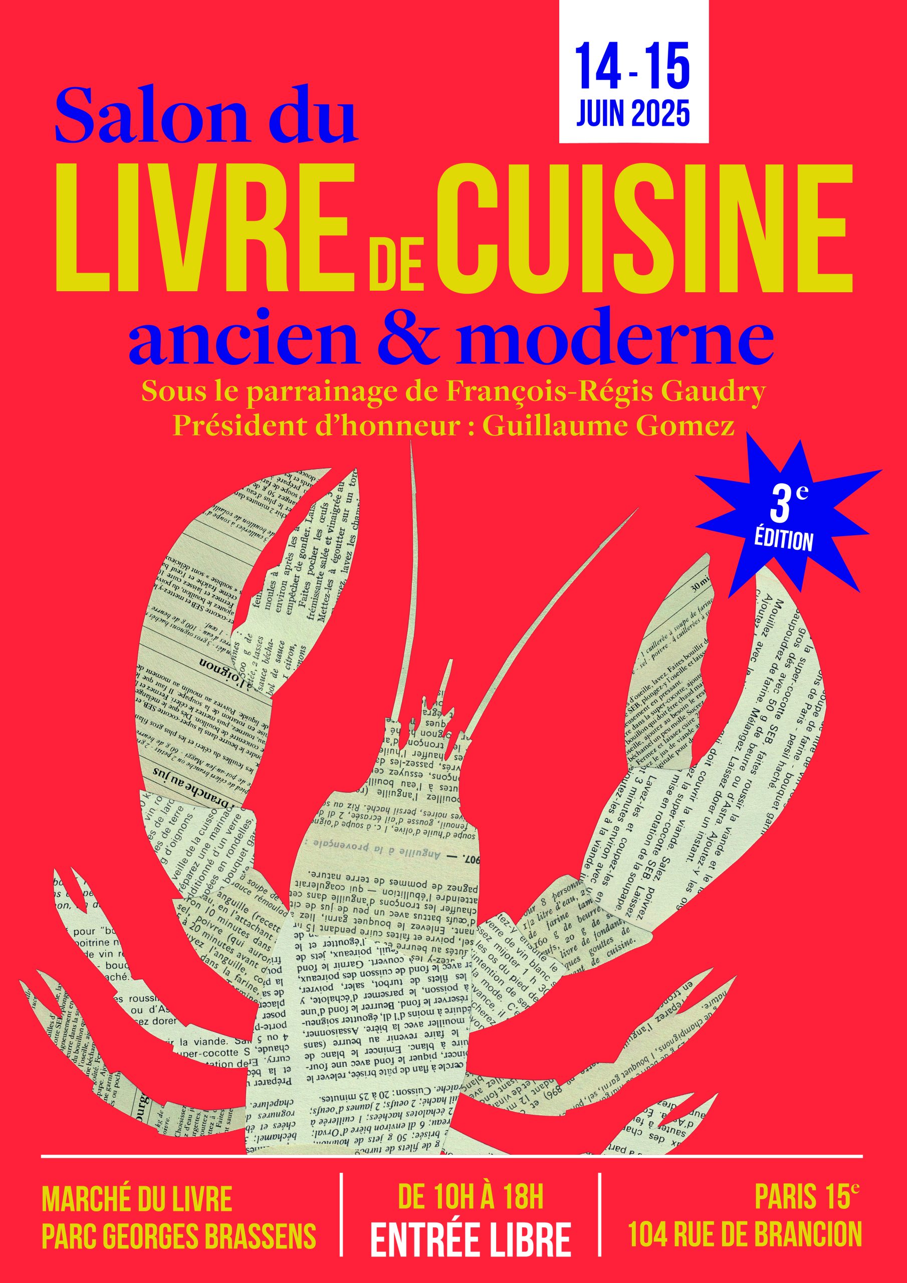 3e édition du Salon du Livre de cuisine ancien et moderne