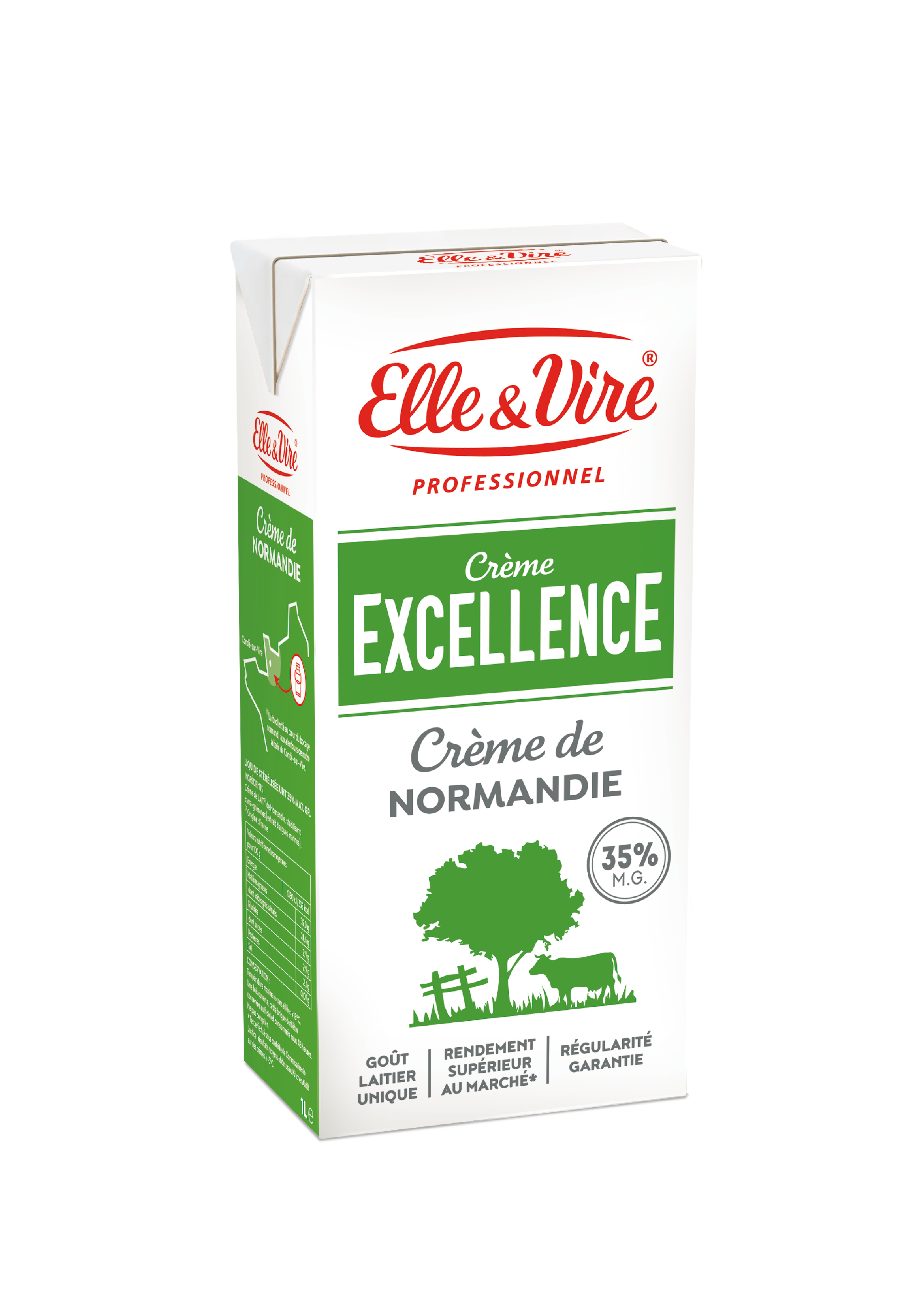 La crème Excellence Elle & Vire, 100% normande