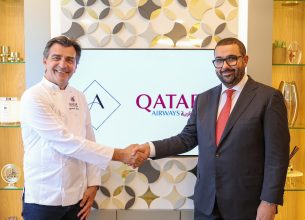 Un partenariat entre Yannick Alléno et Qatar Airways