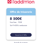 Une offre d’avance de trésorerie simple et rapide par L’Addition