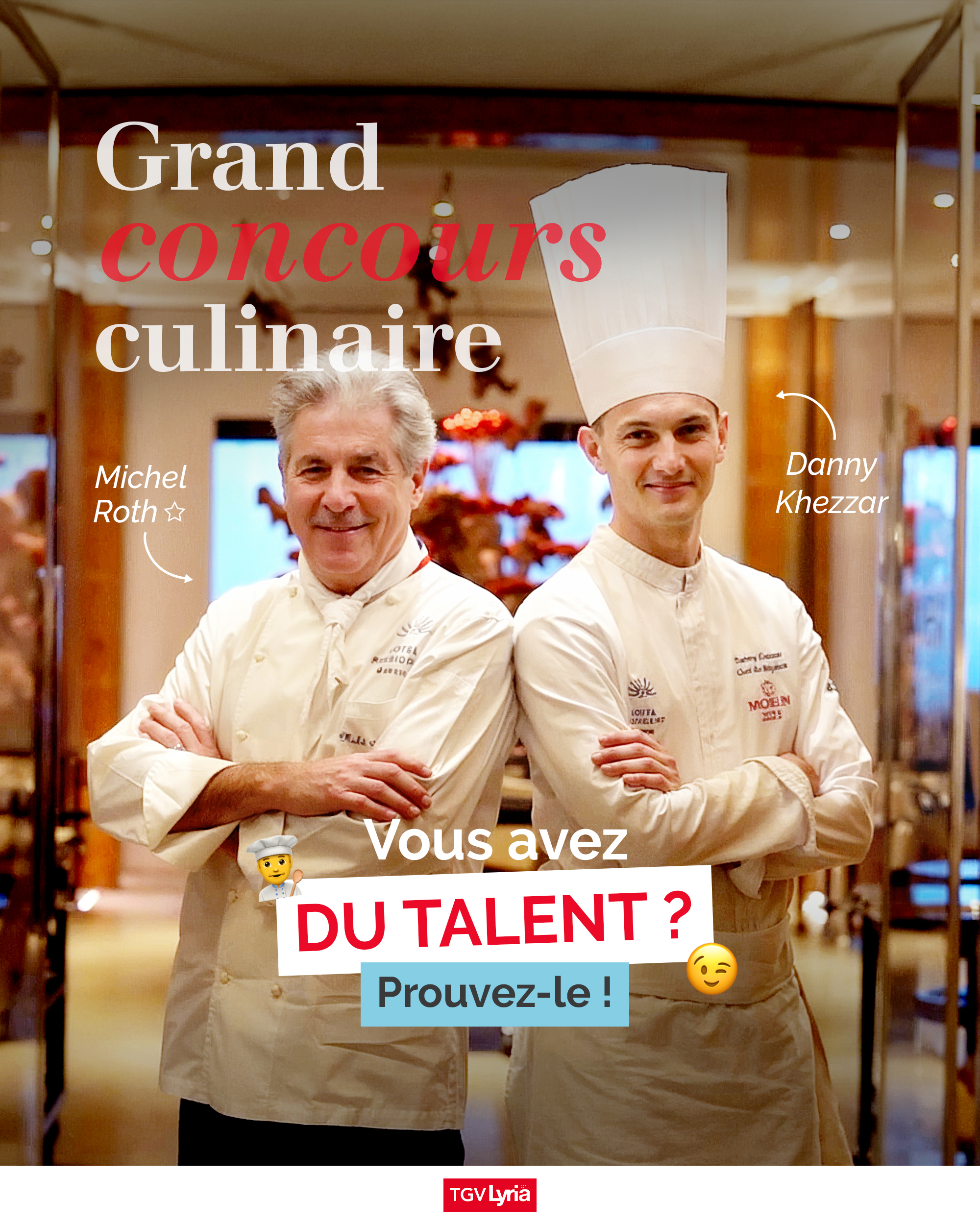 TGV Lyria lance un concours culinaire à destination des jeunes chefs