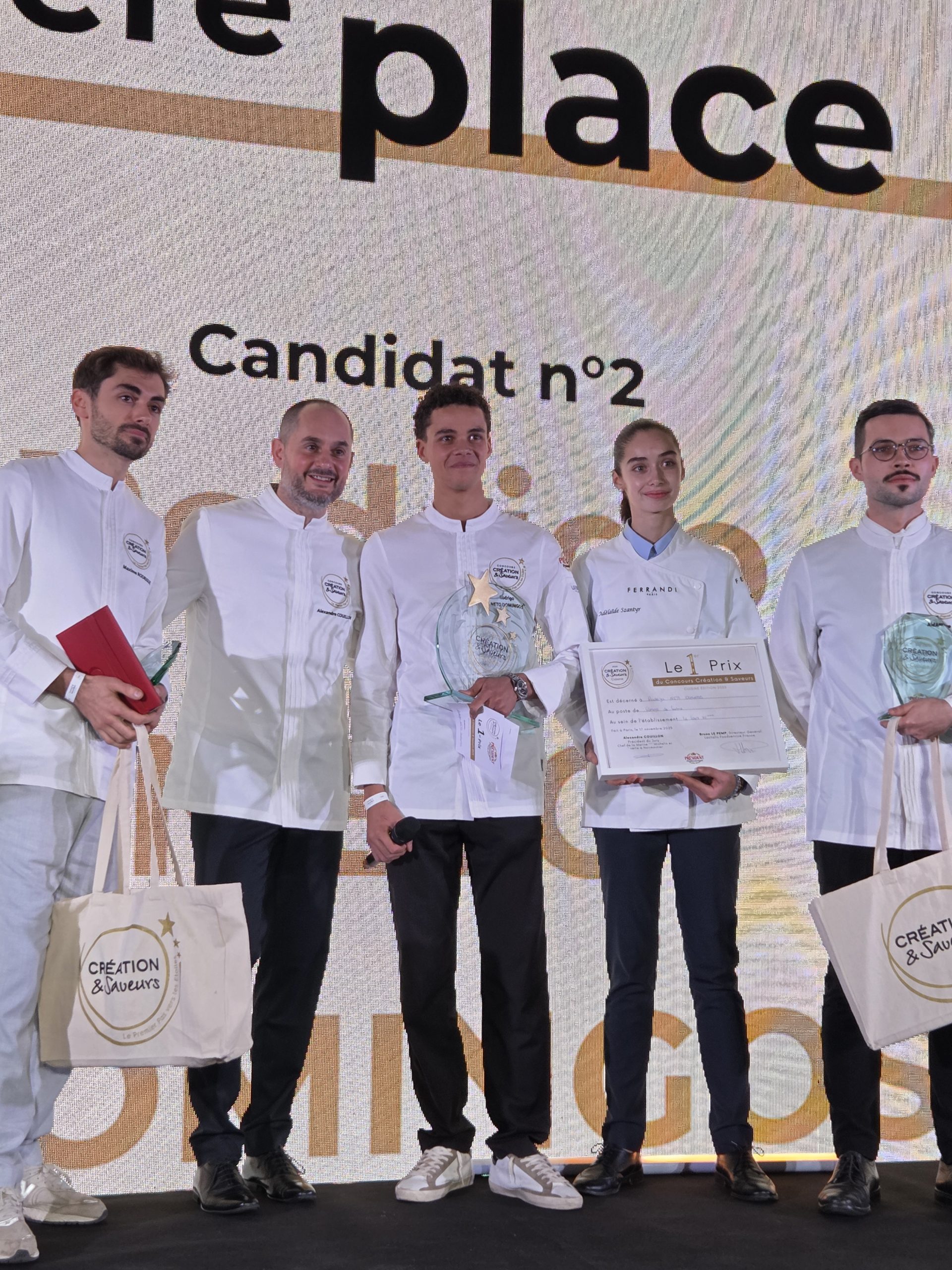 Création et Saveurs 2025 : victoire de Netto Domingos Rodrigo