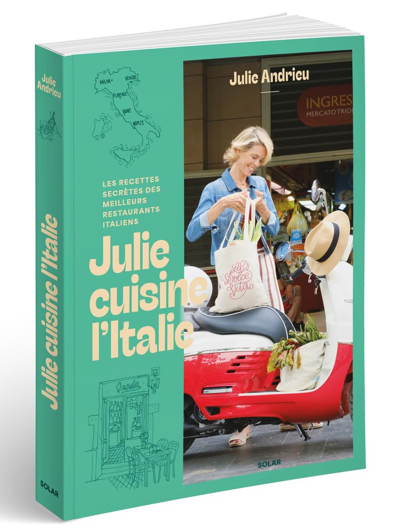 Julie Andrieu publie un nouveau livre sur la cuisine italienne