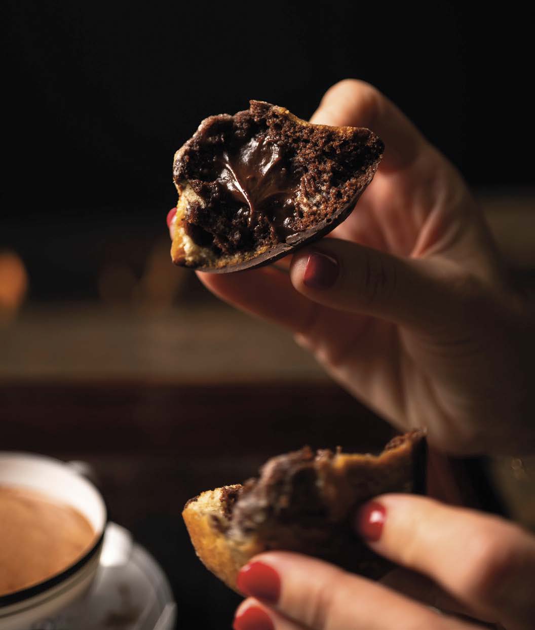 Madeleines marbrées vanille et chocolat, cœur caramel chocolat (Bibliothèque)