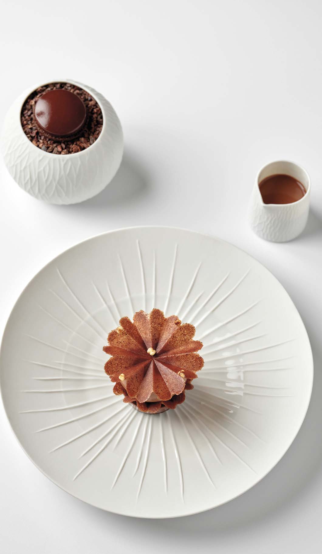 Chocolat, crème glacée au blé noir, caramel au beurre salé (Le Gabriel)