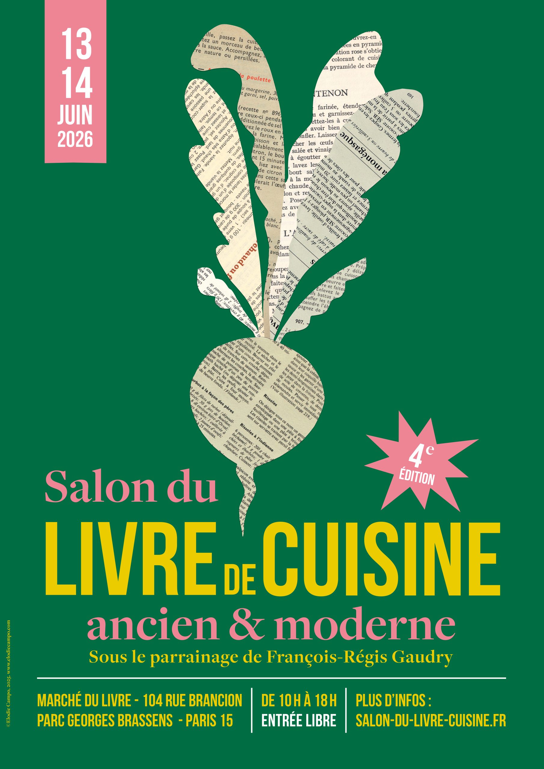Le Salon du Livre de Cuisine de retour à Paris en juin 2026