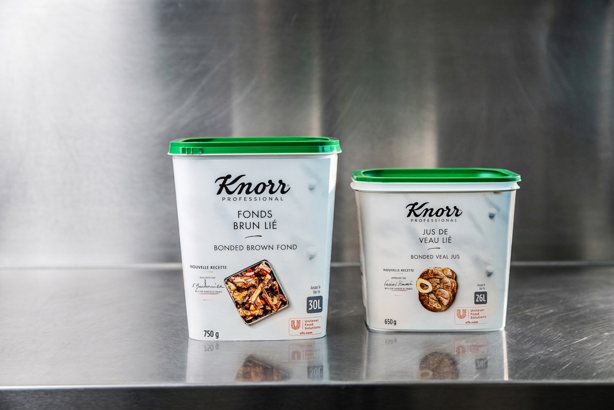 KNORR Professional s’appuie sur deux Meilleurs Ouvriers de France pour ses fonds et jus