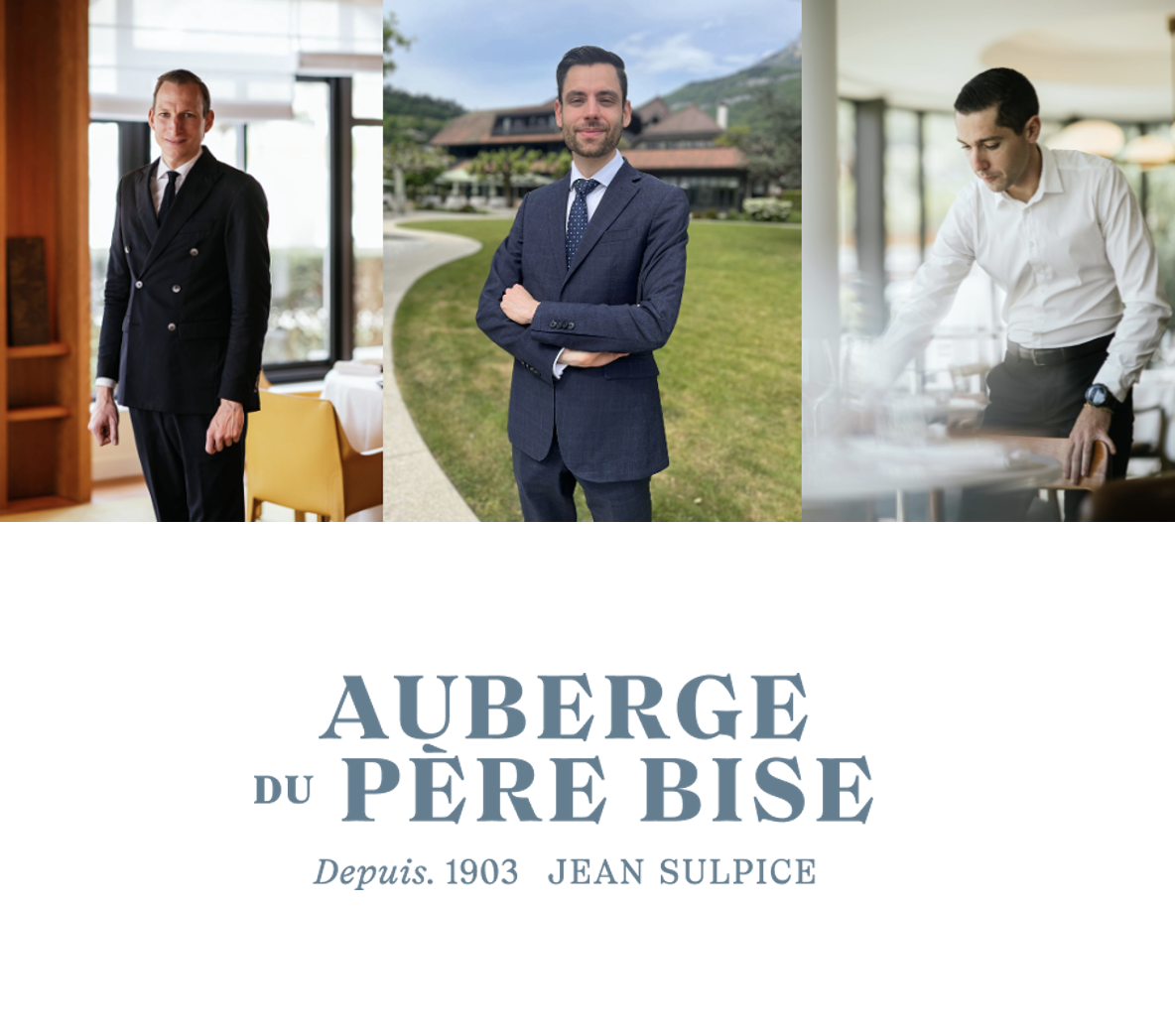 Une nouvelle équipe en salle rejoint l’Auberge du Père Bise