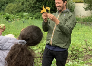 Romain Meder parrain de L’école comestible