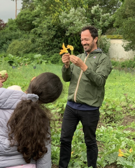 Romain Meder parrain de L’école comestible