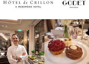Hôtel de Crillon : un tea time estival et floral avec Godet Parfumeur