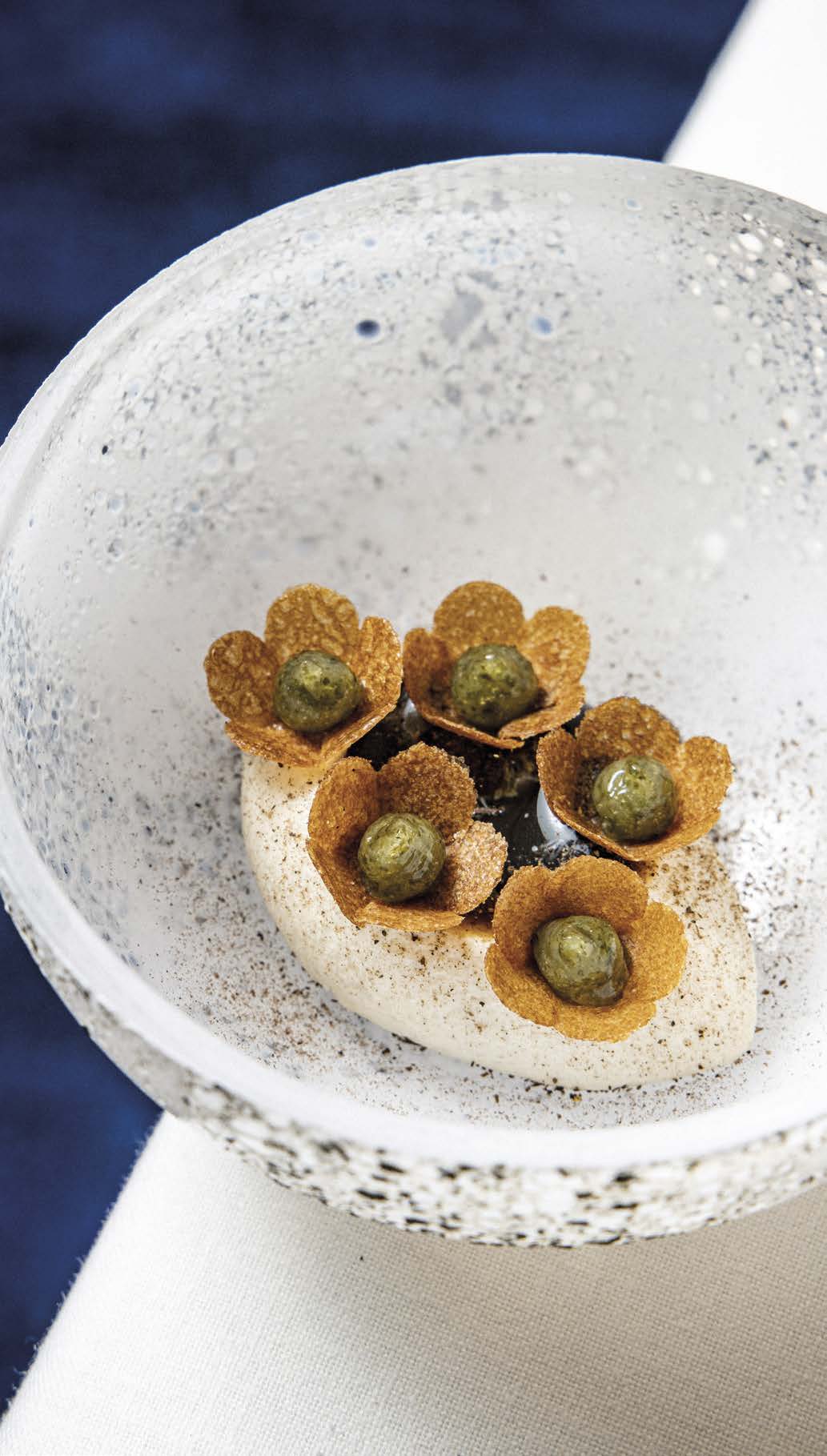Amazake glacé assaisonné d’un caramel d’orge