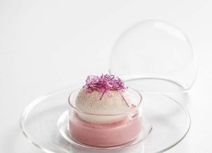 Smoothie framboise, litchi et rose