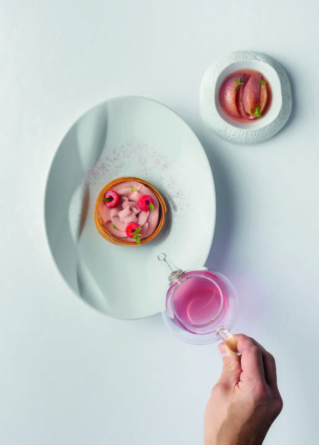 Dessert autour de la pêche